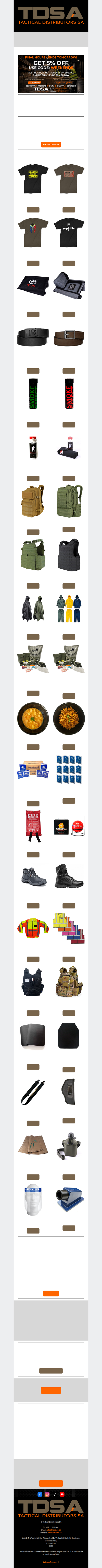 Last 24 Hours: 5% Off Ends Tomorrow