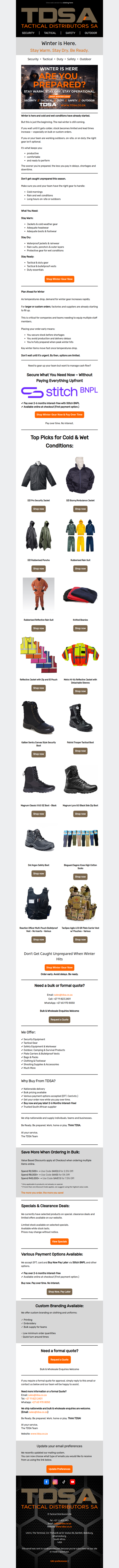 Winter Is Here. Are You Prepared?