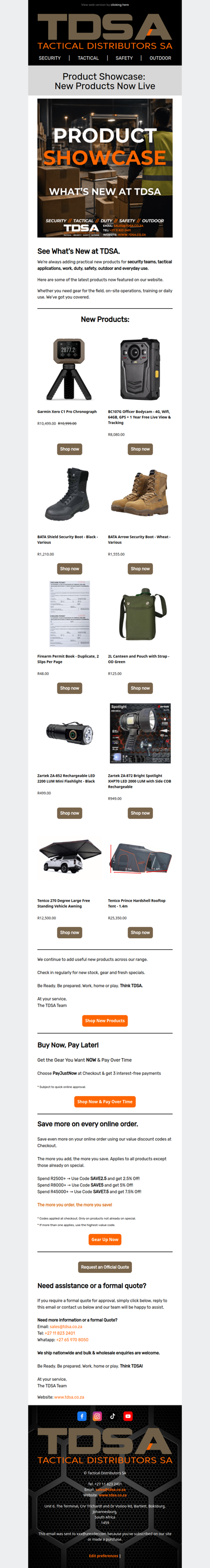 TDSA Product Showcase: See What's New at TDSA