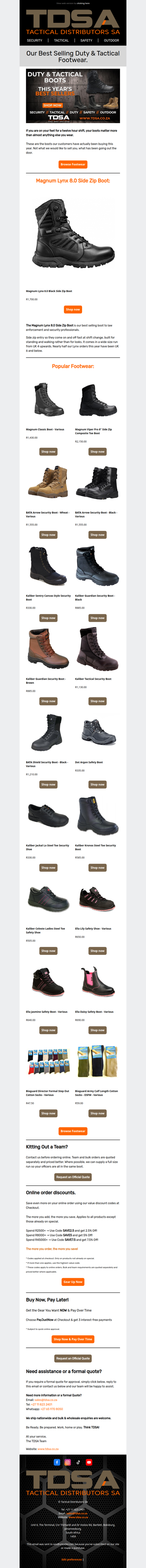 Our Best Selling Duty & Tactical Boots