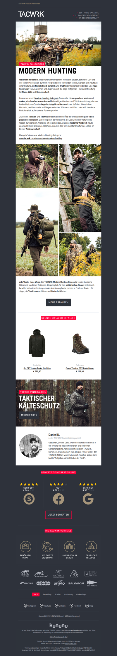 TACWRK Modern Hunting 📯 Waidmannsheil!