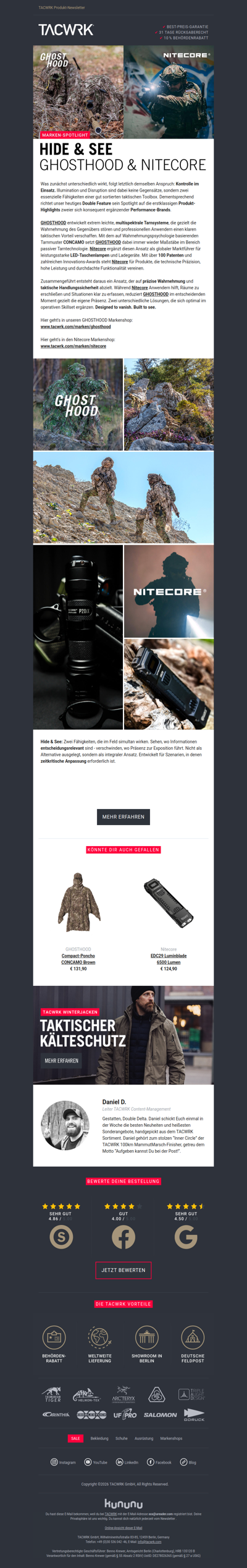 GHOSTHOOD & Nitecore 💪 im TACWRK Spotlight!