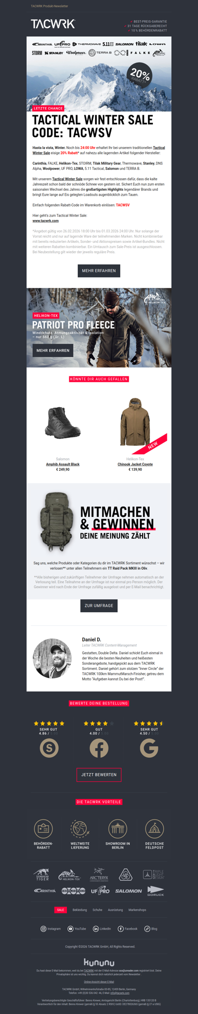 20% Rabatt auf Premium Marken ⏰ LAST CHANCE!