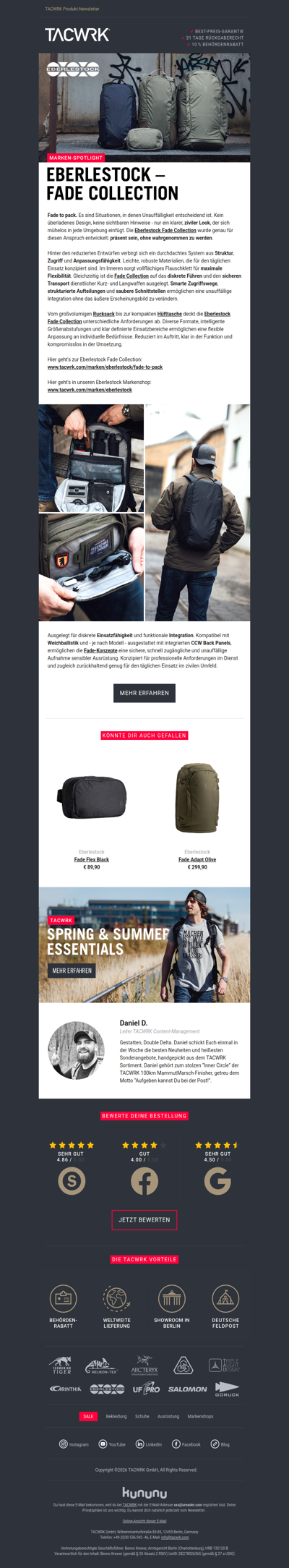 Eberlestock Fade Collection 🏙️ Jetzt im TACWRK