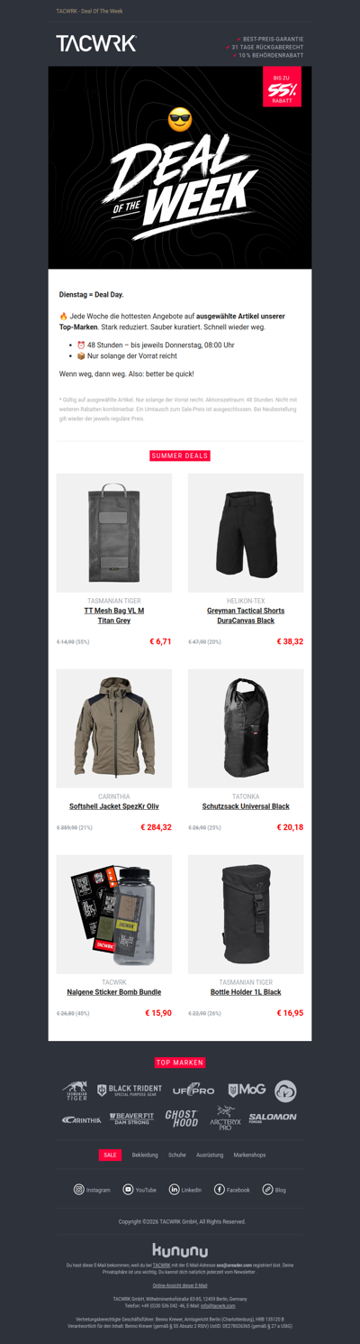 🔥 Deal of the Week: Summer Deals bis -55% - nur 48h