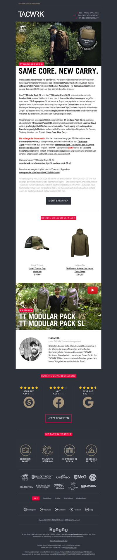 TT Modular Pack 30 SL 🔥 Same Core. New Carry.