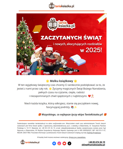 ✨ Zaczytanych Świąt 🎄