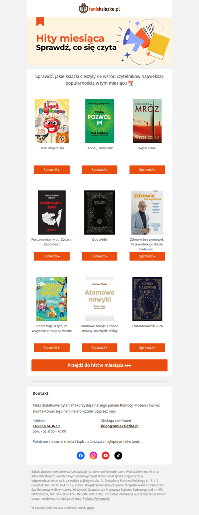 📚 Hej , oto największe hity miesiąca