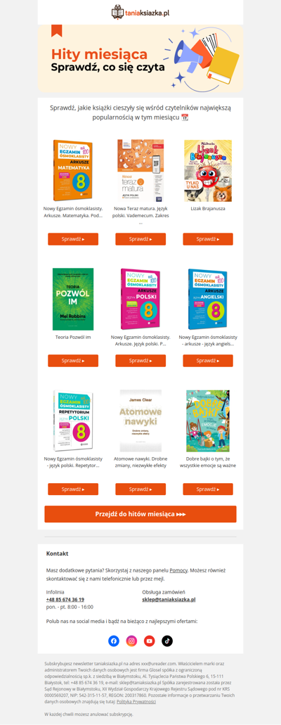 📚 Hej , oto największe hity miesiąca