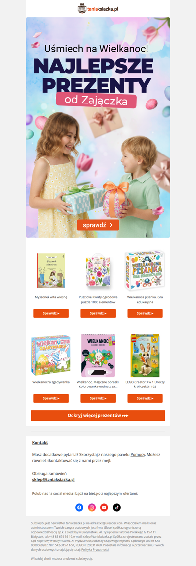 🐰 Kicaj po wielkanocne prezenty! 🌷