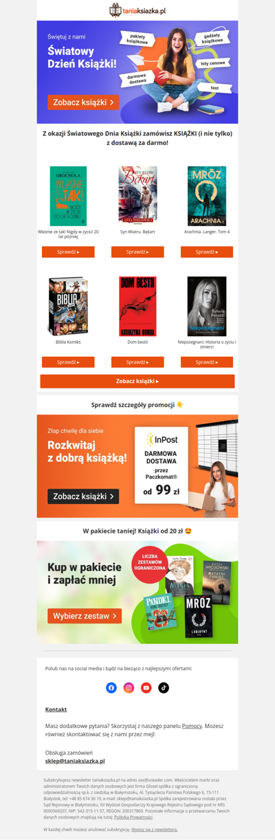 📚 Darmowa dostawa na Światowy Dzień Książki 📙