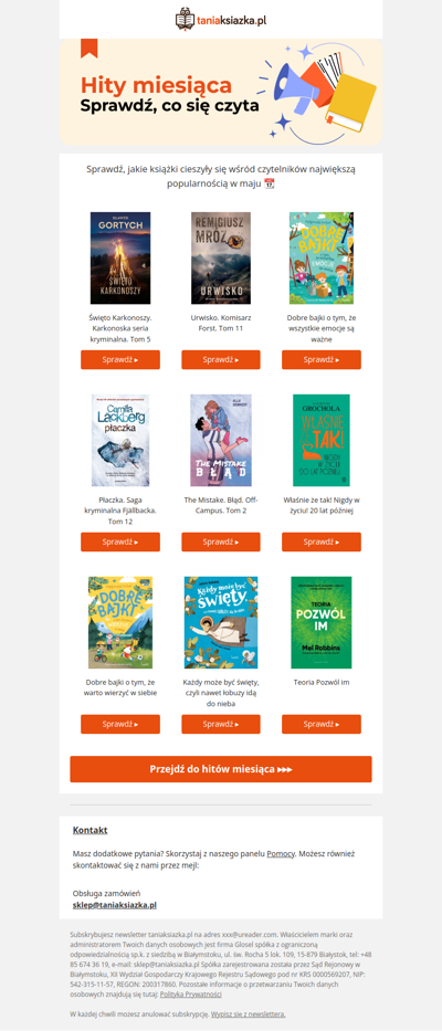 📚 Hej , oto najpopularniejsze książki miesiąca