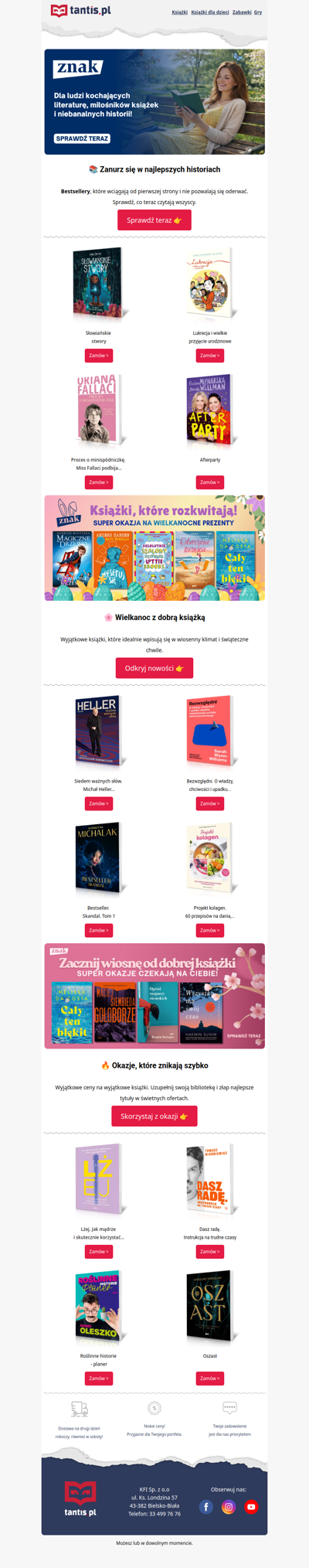 Dostarczamy najlepsze książki na wiosnę🌸