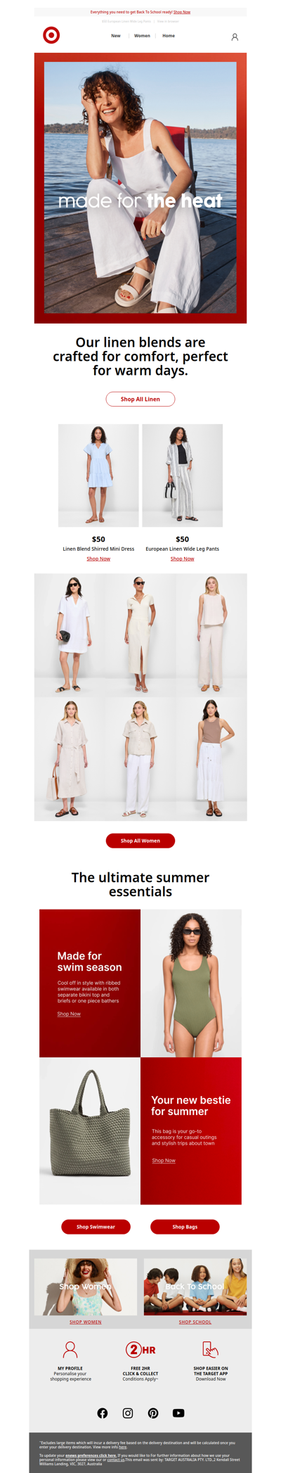 Linen blends, made for comfort on warm days