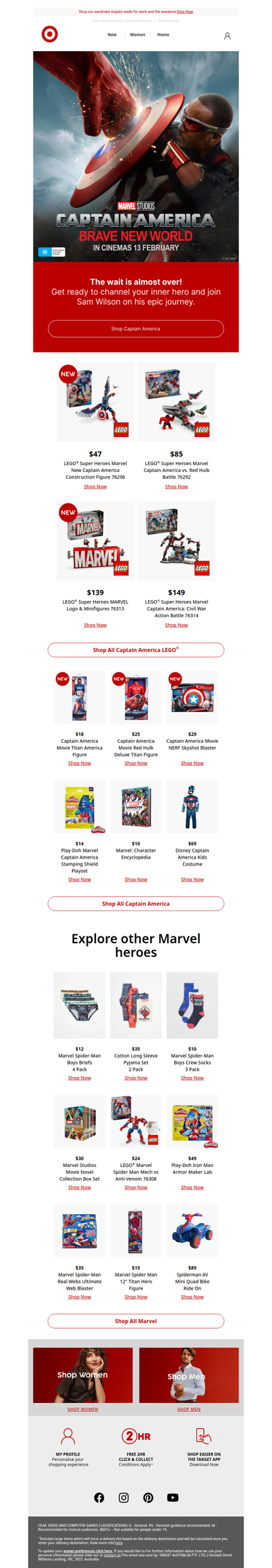 Captain America toys & more have landed!