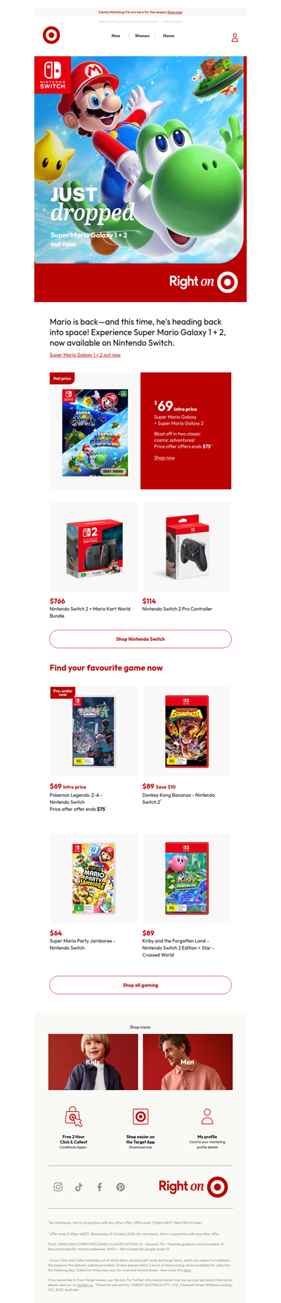 Mario Blasts Off Again! Super Mario Galaxy 1 + 2 Now on Switch!