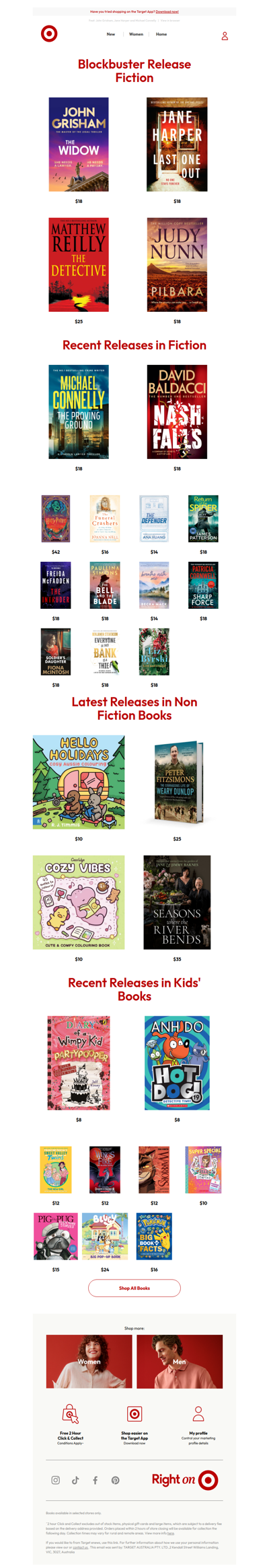 Latest releases in books