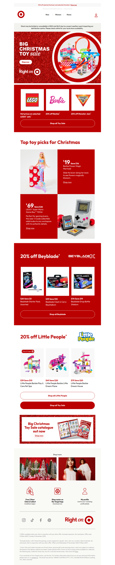 Target Big Christmas Toy Sale