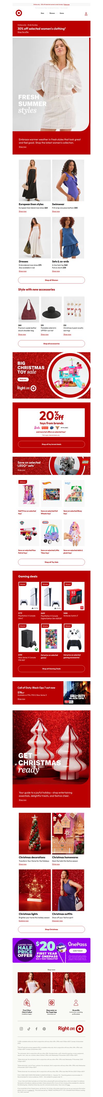 Quick, ends Sunday! 30% off sel. women's apparel - online only