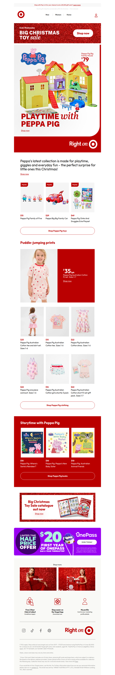 Peppa-Pig approved outfits and toys