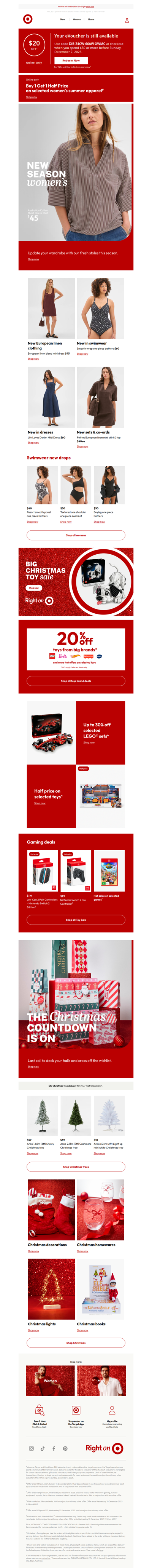 New women's apparel and swimwear have dropped