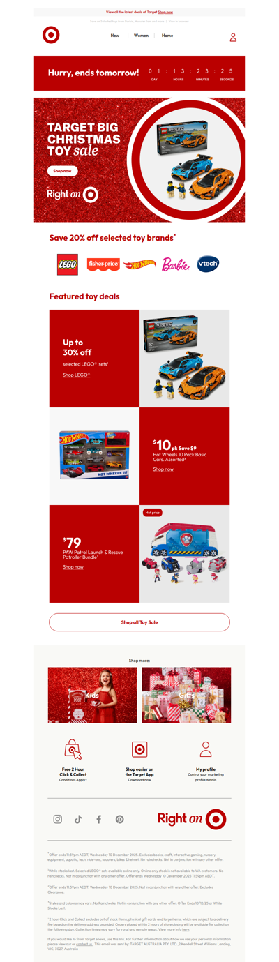 Big Christmas Toy Sale Ends tomorrow!