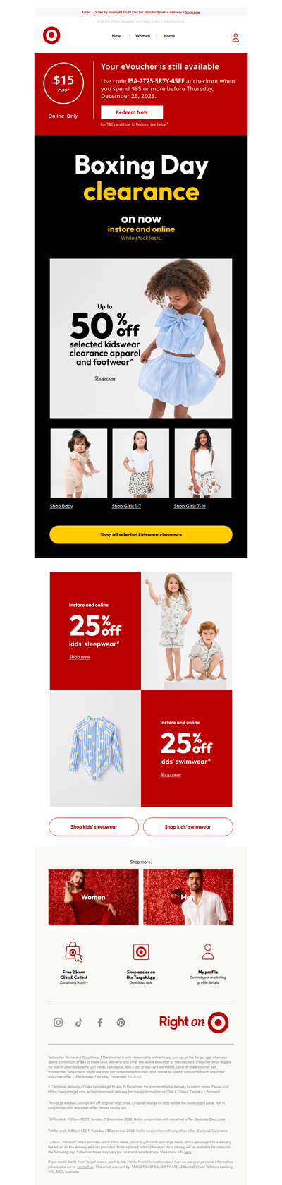 On now | Up to 50% off selected kidswear clearance