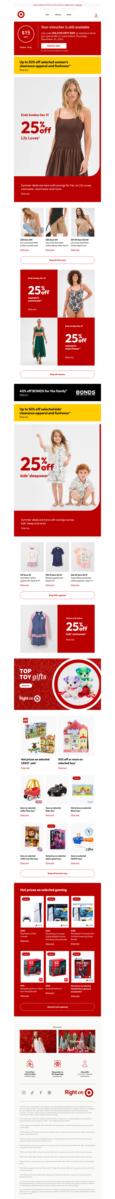 25% off Lily Loves ends tomorrow