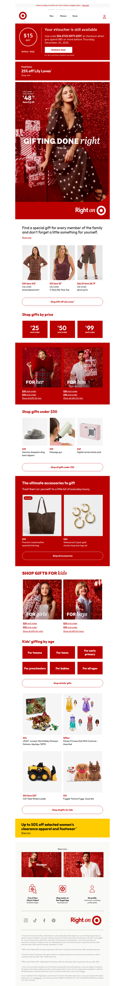 Final hours | 25% off Lily Loves