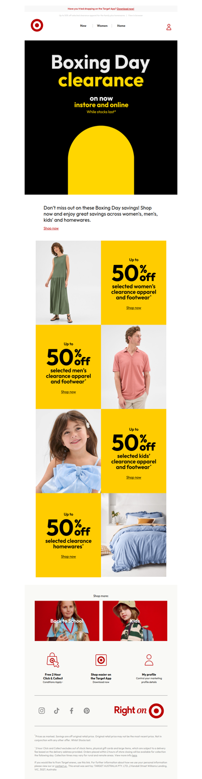 Our Boxing Day Clearance rolls on!