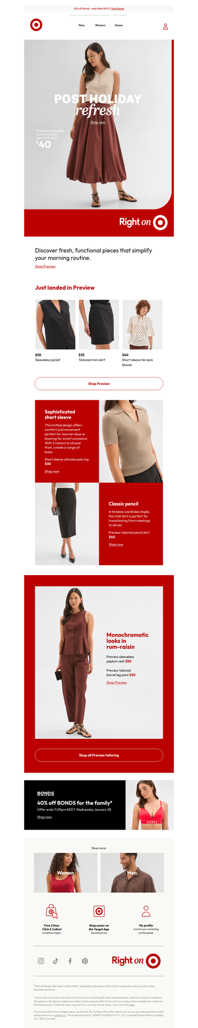 Return to work in $30 tailored polos