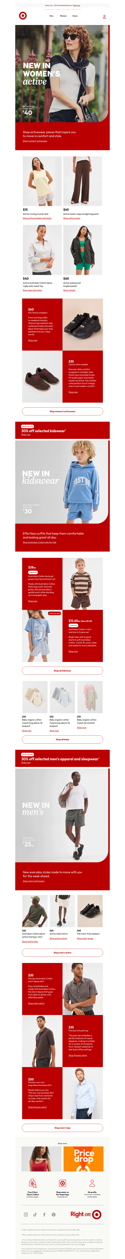 New In Women's Activewear $15 tank