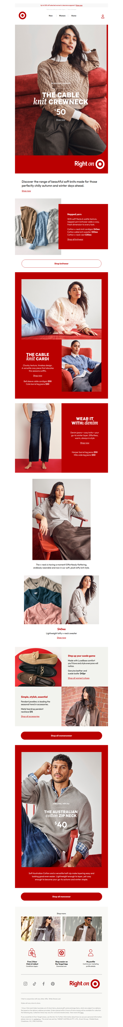 $40 v-neck knits are having a moment