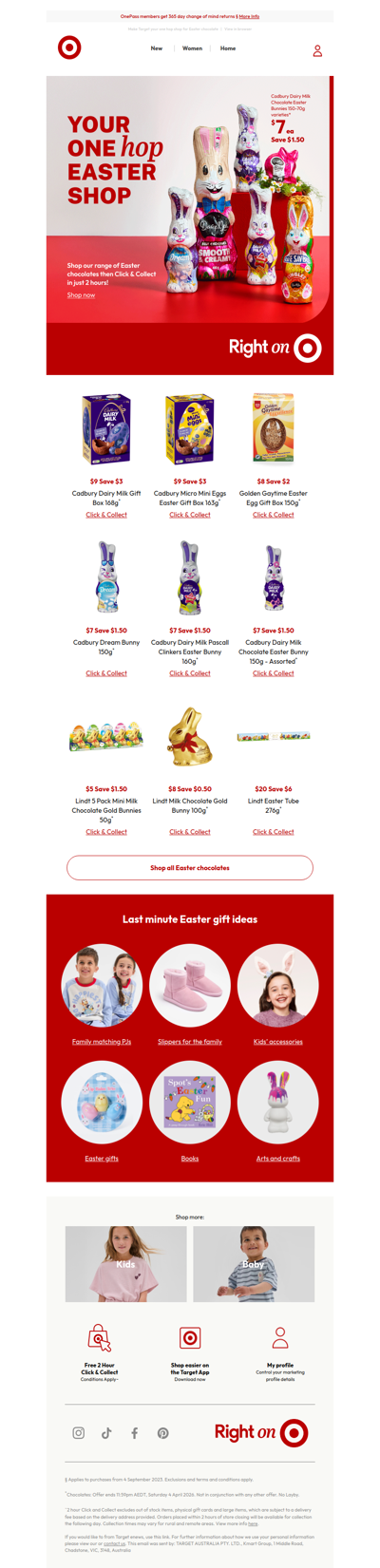 Great prices on Easter chocolates | Cadbury Dairy Milk Gift Box 168g now $9