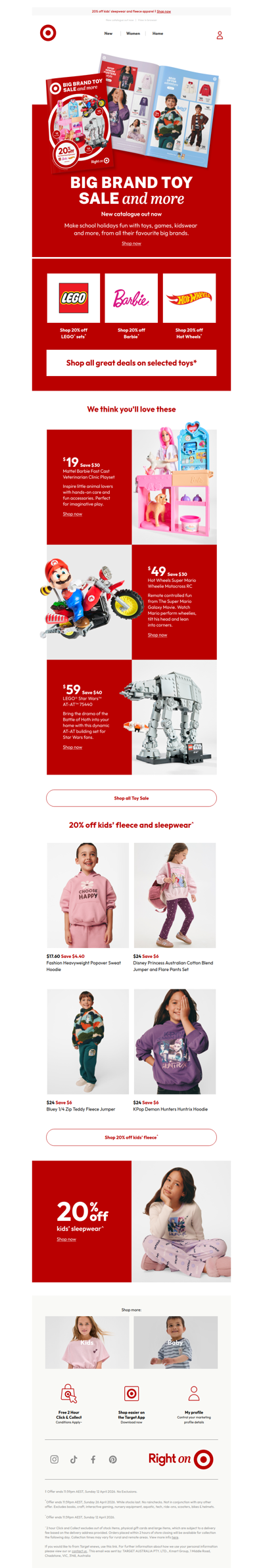 Big Brand Toy Sale and more on now