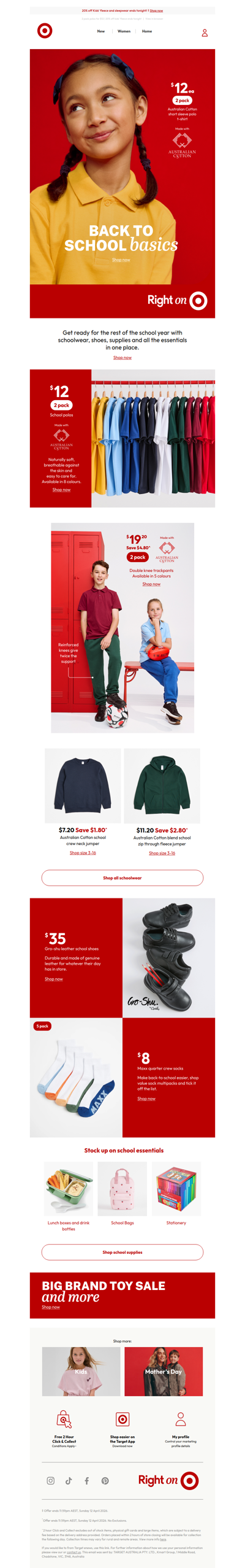 Shop schoolwear for the new term