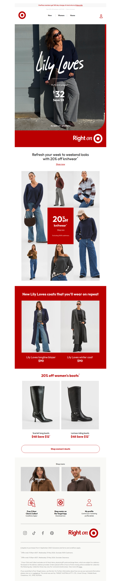 Layer up with Lily Loves knitwear