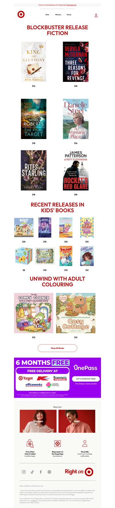 Your favourite books at Target