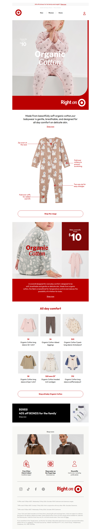 Organic Cotton Coveralls from $10