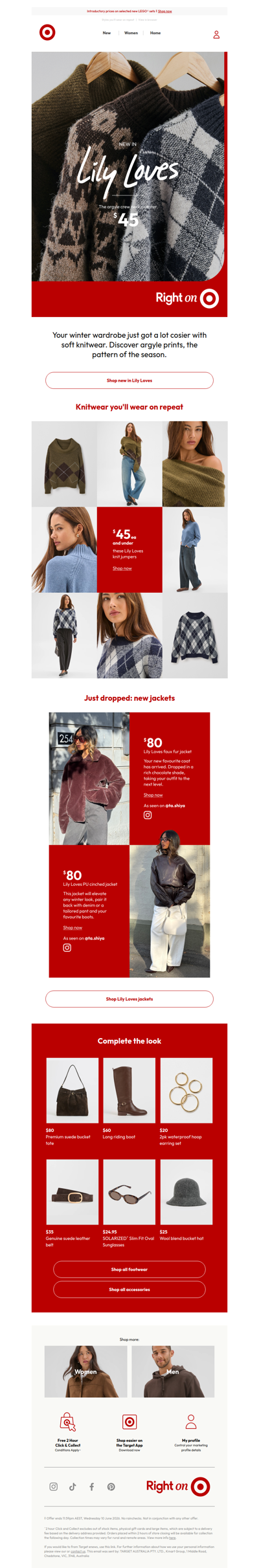 Lily Loves $45 knitwear