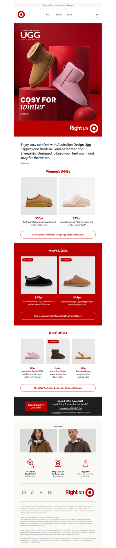 Get cosy with UGG for winter | Women's UGGs from $35