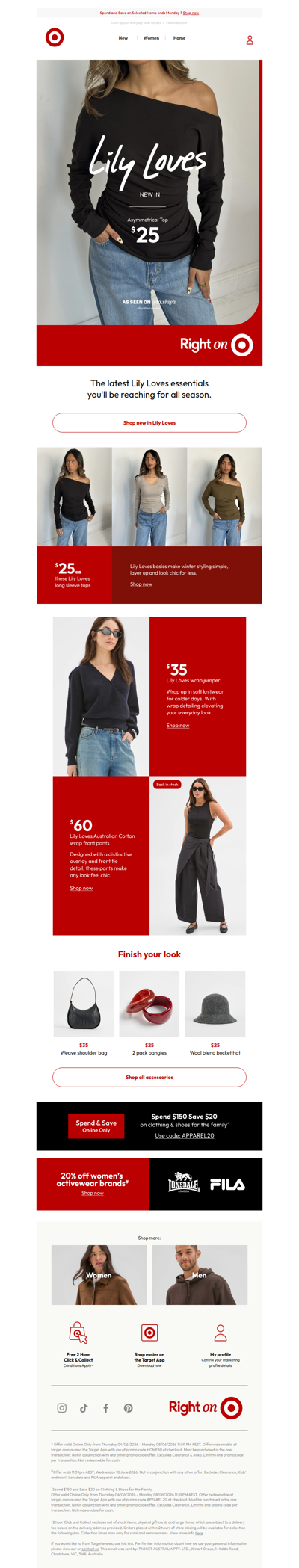 Lily Loves basics for $25