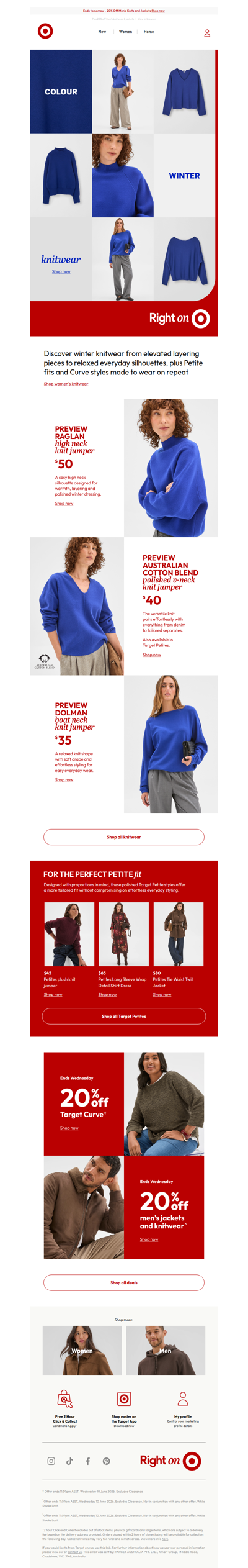 Knits from $35 | Colour drench your look