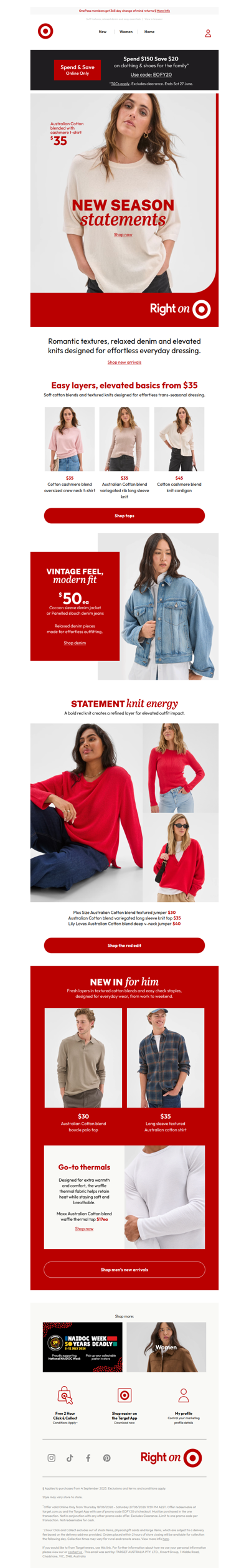 Fresh knits from $35