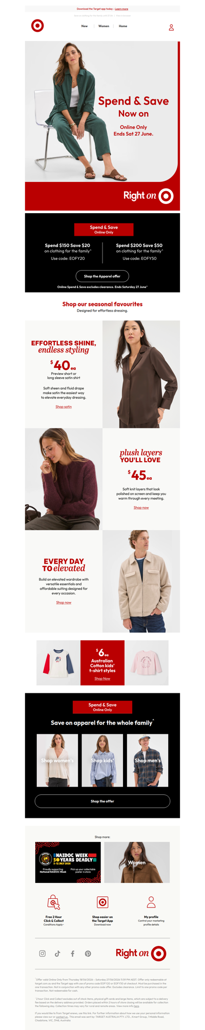 Online only - Spend and Save
