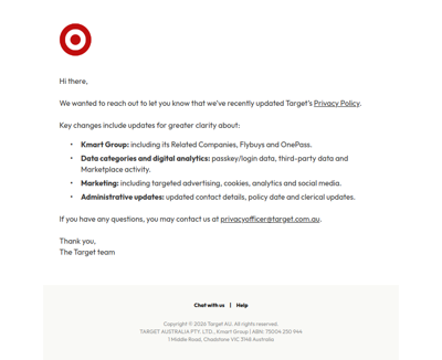 Privacy Policy Update