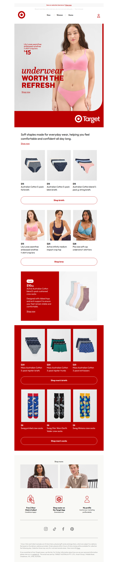 Refresh your underwear drawer: 5-pack for $15