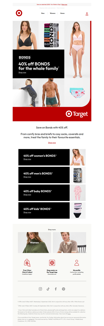 Save 40% on BONDS for the family