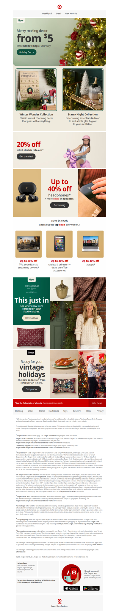 Christmas decor starting at $5—let’s get merry! 🎄