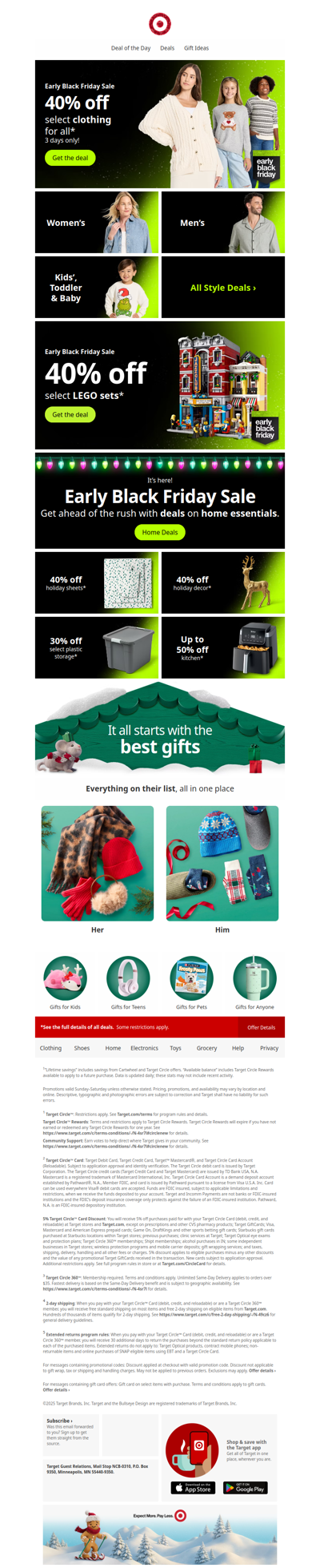 Save 40% on clothing during the Early Black Friday Sale 🙌🏼